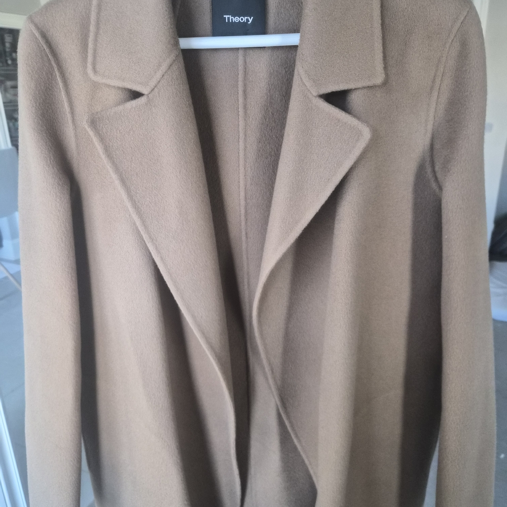 Theory Women's Classic Brown Wool Blazer